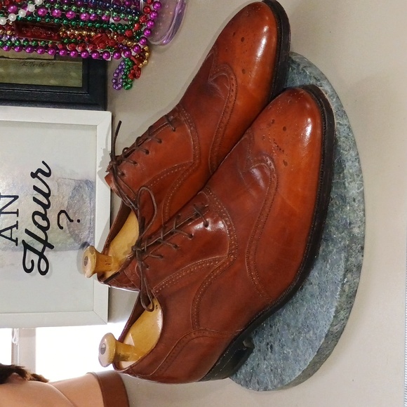 Florsheim Brown Leather Men\'s Wingtip Oxfords 10.5 D main image 9